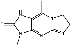 3H-Imidazo[1,2-a]purine-2-thiol,6,7-dihydro-3,9-dimethyl-(8CI) Struktur