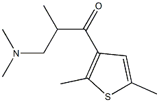 1-Propanone,3-(dimethylamino)-1-(2,5-dimethyl-3-thienyl)-2-methyl-(8CI) Struktur