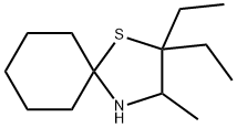 1-Thia-4-azaspiro[4.5]decane,2,2-diethyl-3-methyl-(8CI) Struktur