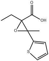 2-Thiopheneglycidicacid,alpha-ethyl-bta-methyl-(8CI) Struktur