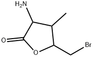 2(3H)-Furanone,3-amino-5-(bromomethyl)dihydro-4-methyl-(8CI) Struktur