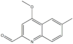 2-Quinolinecarboxaldehyde,4-methoxy-6-methyl-(9CI) Struktur