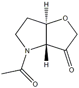 2H-Furo[3,2-b]pyrrol-3(3aH)-one,4-acetyltetrahydro-,(3aR,6aR)-rel-(9CI) Struktur