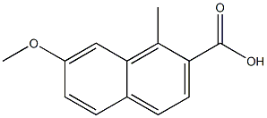 2-Naphthalenecarboxylicacid,7-methoxy-1-methyl-(9CI) Struktur