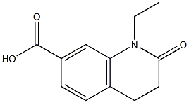 7-Quinolinecarboxylicacid,1-ethyl-1,2,3,4-tetrahydro-2-oxo-(9CI) Struktur