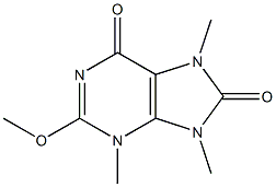 3H-Purine-6,8-dione,7,9-dihydro-2-methoxy-3,7,9-trimethyl-(9CI) Struktur