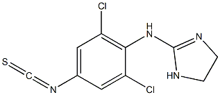 Clonidine 4-isothiocyanate  Struktur