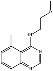 4-Quinazolinamine,N-(2-methoxyethyl)-5-methyl-(9CI) Struktur