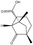 Bicyclo[3.2.1]octane-6-carboxylic acid, 1,6-dimethyl-8-oxo-, (1R,5S,6S)-rel- (9CI) Struktur