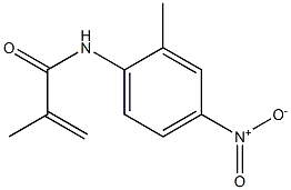 2-Propenamide,2-methyl-N-(2-methyl-4-nitrophenyl)-(9CI) Struktur