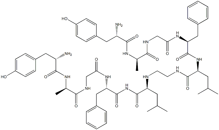 enkephalinamide-Leu, Ala(2)-aminoethyl dimer- Struktur