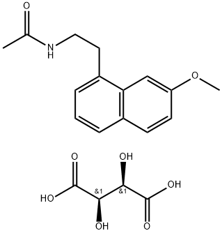 AgoMelatine (L(+)-Tartaric acid) Struktur