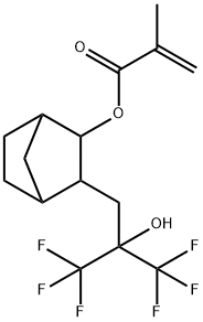 2-[(1′,1′,1′-Trifluoro-2′-(trifluoromethyl)-2′-hydroxy)propyl]-3-norbornyl methacrylate
		
	 Struktur