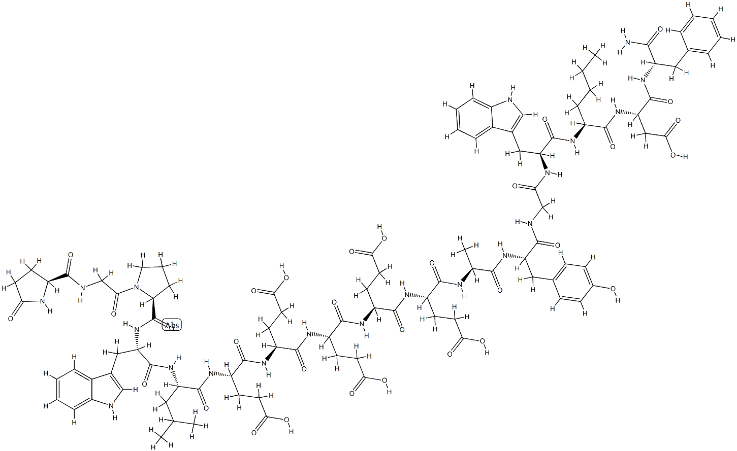 gastrin heptadecapeptide, Nle(15)- Struktur