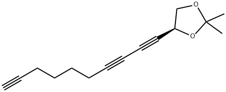 (4S)-4-(1,3,9-Decatriyn-1-yl)-2,2-dimethyl-1,3-dioxolane Struktur