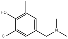 2,4-Xylenol, 6-chloro-alpha(sup 4)-(dimethylamino)- Struktur