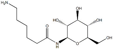 6-AMino-N-β-D-glucopyranosylhexanaMide Struktur