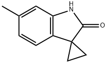 6-METHYLSPIRO[CYCLOPROPANE-1,3-INDOLIN]-2-ONE Struktur