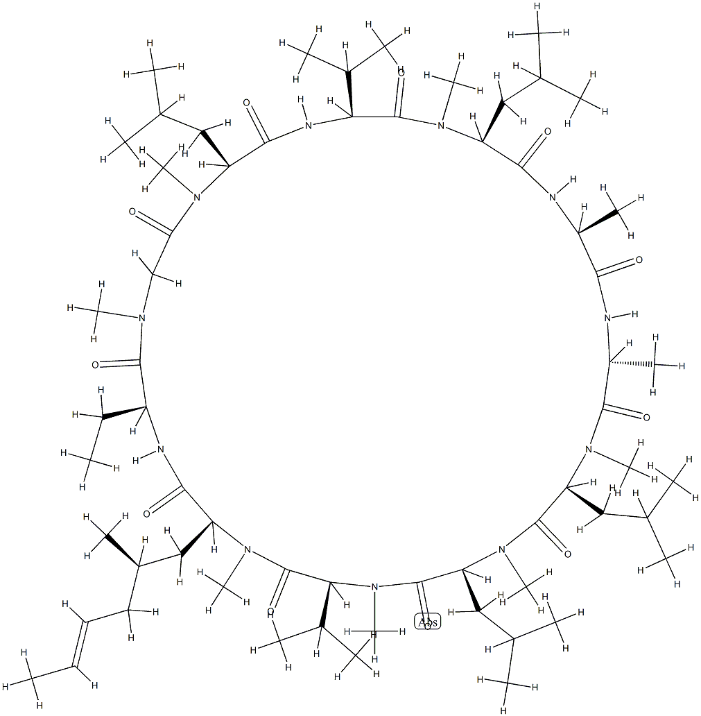 cyclosporin F Struktur