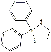 2-azanidylethanethiolate, diphenylgermanium Struktur