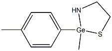 2-azanidylethanethiolate, methyl-(4-methylphenyl)germanium Struktur