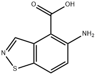 1,2-Benzisothiazole-4-carboxylicacid,5-amino-(9CI) Struktur