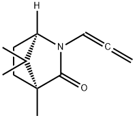 (1R,4S)-4,7,7-Trimethyl-2-(1,2-propadien-1-yl)-2-azabicyclo[2.2.1]heptan-3-one Struktur