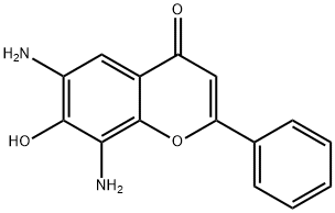 4H-1-Benzopyran-4-one,6,8-diamino-7-hydroxy-2-phenyl-(9CI) Struktur