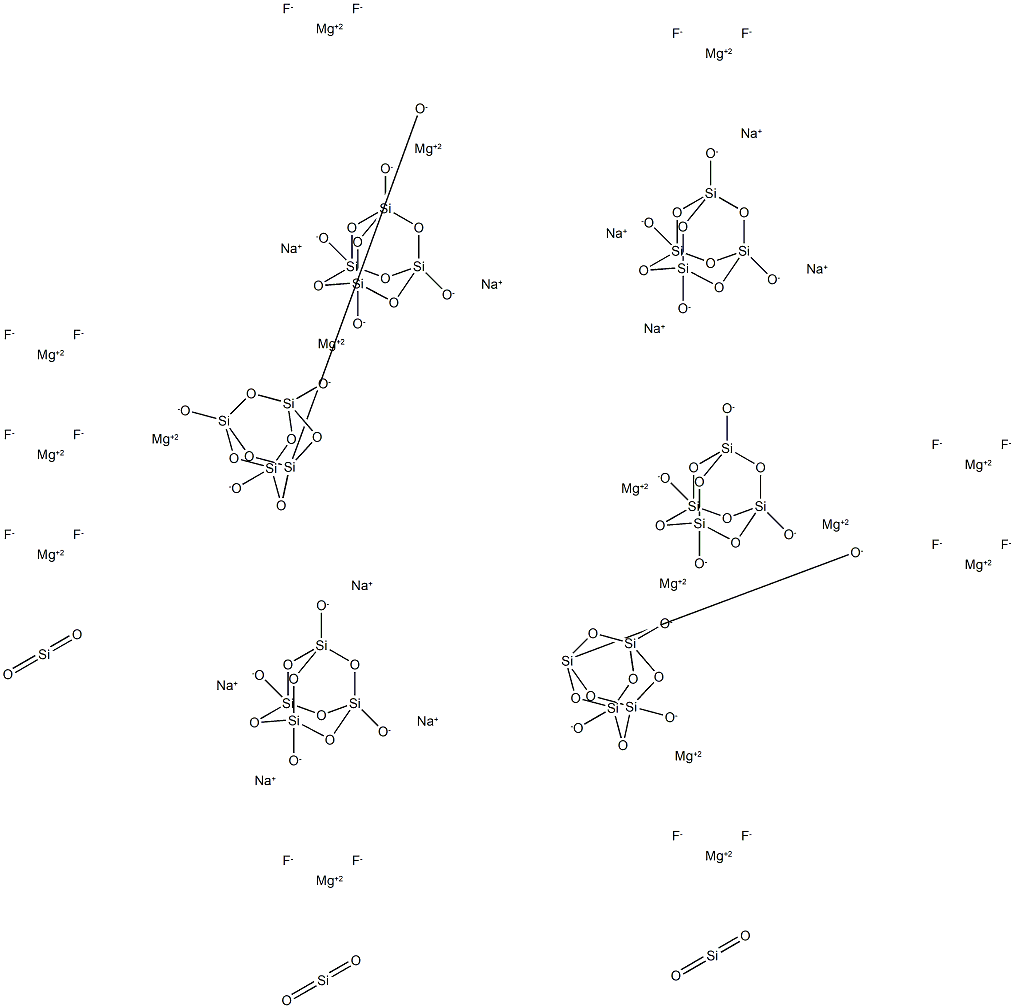 Silicate(2-), hexafluoro-, disodium, reaction products with lithium magnesium sodium silicate Struktur