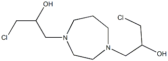 N(sup 1),N(sup 4)-Bis-(gamma-chloro-beta-hydroxypropyl)hexahydro-1,4-d iazepine Struktur