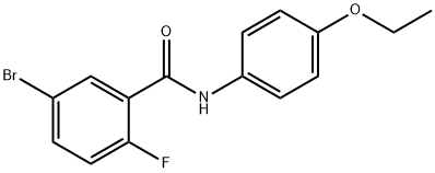 5-bromo-N-(4-ethoxyphenyl)-2-fluorobenzamide Struktur