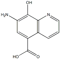 5-Quinolinecarboxylicacid,7-amino-8-hydroxy-(6CI) Struktur