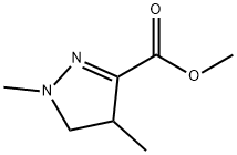 -delta-2-3-Pyrasolinecarboxylic  acid,  1,4-dimethyl-,  methyl  ester  (3CI) Struktur