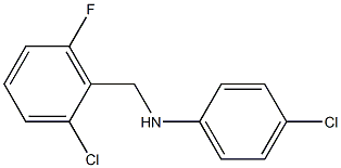 4-chloro-N-[(2-chloro-6-fluorophenyl)methyl]aniline Struktur