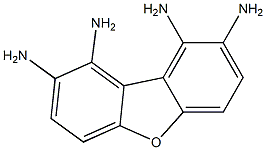 1,2,8,9-Dibenzofurantetramine Struktur