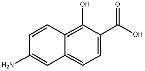 2-Naphthalenecarboxylicacid,6-amino-1-hydroxy-(9CI) Struktur