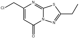 7-(chloromethyl)-2-ethyl-5H-[1,3,4]thiadiazolo[3,2-a]pyrimidin-5-one(SALTDATA: FREE) Struktur