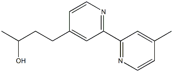 4-(4'-Methyl-2,2'-bipyridin-4-yl)butan-2-ol Struktur