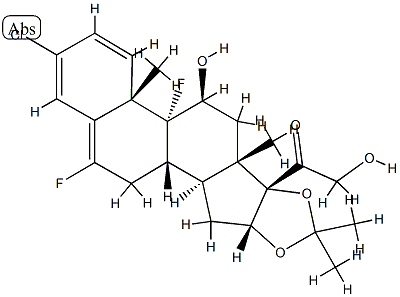 3-chlorofluocinolone acetonide Struktur