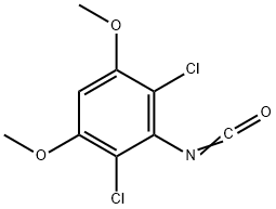 2,4-dichloro-3-isocyanato-1,5-dimethoxybenzene Struktur