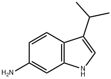 1H-Indol-6-amine,3-(1-methylethyl)-(9CI) Struktur