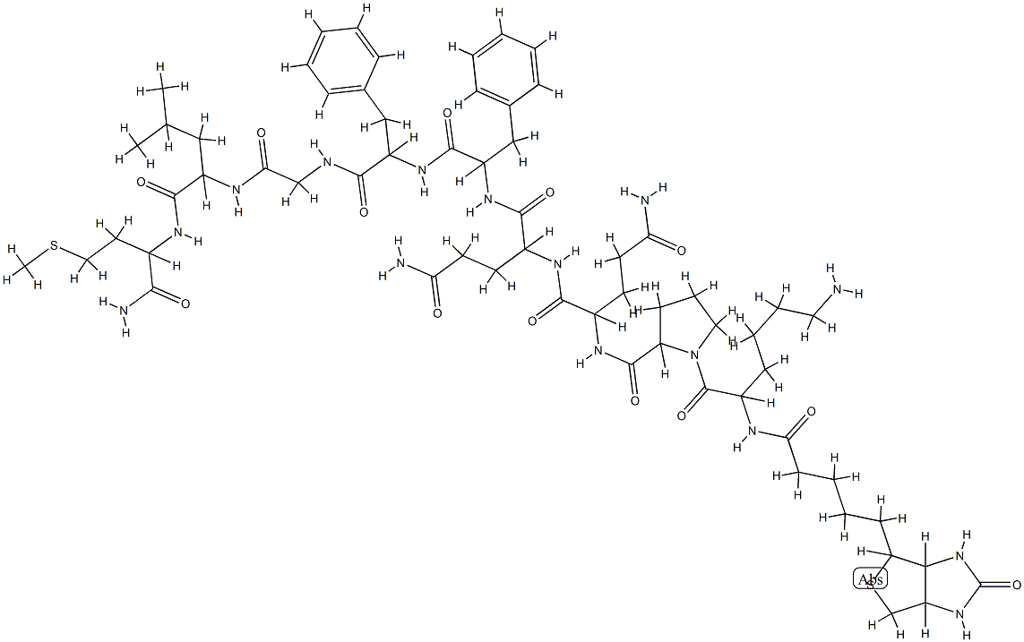 substance P (3-11), alpha-biotinyl-Lys(3)- Struktur