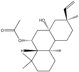 (4aS,10aα)-7α-Ethenyltetradecahydro-1,1,4aβ,7-tetramethyl-8aβ,10β-phenanthrenediol 10-acetate Struktur