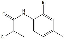 N-(2-BROMO-4-METHYLPHENYL)-2-CHLOROPROPANAMIDE Struktur