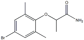 2-(4-bromo-2,6-dimethylphenoxy)propanamide Struktur