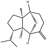 (8aα)-Decahydro-1α-isopropyl-3aα-methyl-7-methylene-4α,8α-epoxyazulene Struktur