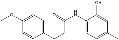 N-(2-hydroxy-4-methylphenyl)-3-(4-methoxyphenyl)propanamide Struktur