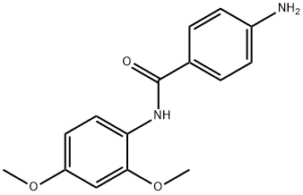 4-amino-N-(2,4-dimethoxyphenyl)benzamide Struktur