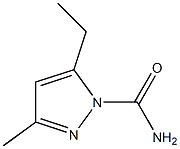 1H-Pyrazole-1-carboxamide,5-ethyl-3-methyl-(9CI) Struktur