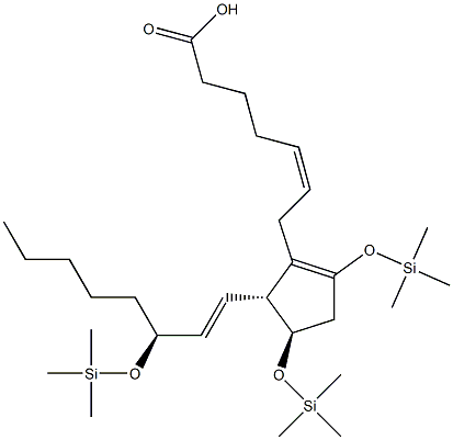 9-enol-prostaglandin E2 methyl ester trimethylsilyl ether Struktur